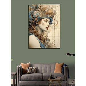 Kanvas Tablo Gelecekteki Sarışın Kadın 50x70 cm