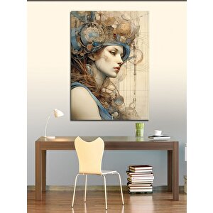 Kanvas Tablo Gelecekteki Sarışın Kadın 50x70 cm