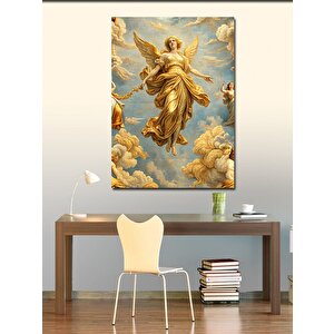 Kanvas Tablo Altın Melek 100x140 cm