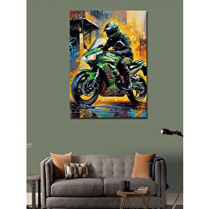 Kanvas Tablo Yarış Motosikleti 50x70 cm