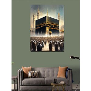Kanvas Tablo Kahve Çizimi 50x70 cm