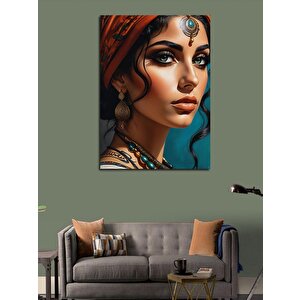 Kanvas Tablo Hintli Ranee Kadın 100x140 cm