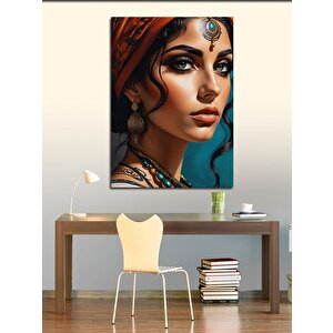 Kanvas Tablo Hintli Ranee Kadın 100x140 cm
