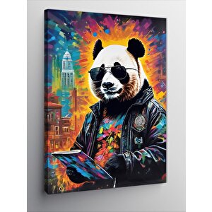 Kanvas Tablo Gözlüklü Panda 50x70 cm