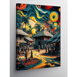 Kanvas Tablo Van Gogh Afrika Kabilesi 50x70 cm
