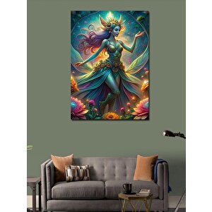 Kanvas Tablo Mavi Peri 50x70 cm
