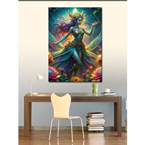 Kanvas Tablo Mavi Peri 50x70 cm
