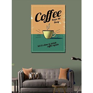 Kanvas Tablo Coffee Afiş 100x140 cm