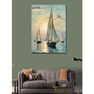 Kanvas Tablo Yelkenli Tekneler 50x70 cm