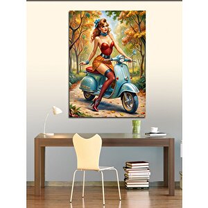 Kanvas Tablo Vefalı Kızıl Kadın 70x100 cm