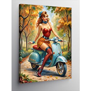 Kanvas Tablo Vefalı Kızıl Kadın 50x70 cm