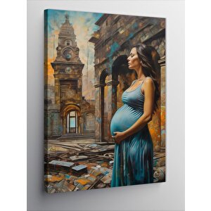 Kanvas Tablo Hamile Kadın 70x100 cm