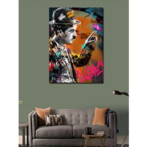 Kanvas Tablo Pop Art Charlie Chaplin 50x70 cm