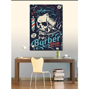 Kanvas Tablo Berber Dükkanı Temalı 50x70 cm