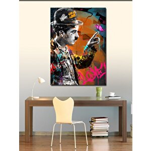 Kanvas Tablo Pop Art Charlie Chaplin 70x100 cm