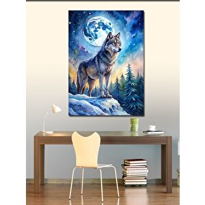 Kanvas Tablo Bozkurt 50x70 cm