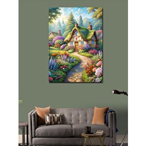 Kanvas Tablo Kır Evleri 70x100 cm