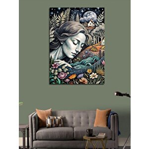 Kanvas Tablo Uyuyan Kadın 100x140 cm