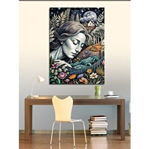 Kanvas Tablo Uyuyan Kadın 100x140 cm