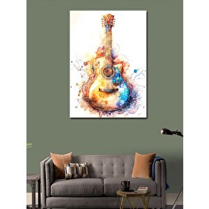 Kanvas Tablo Akustik Gitar 50x70 cm