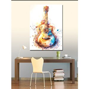 Kanvas Tablo Akustik Gitar 50x70 cm