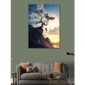 Kanvas Tablo Uçurumdaki Salıncak 70x100 cm