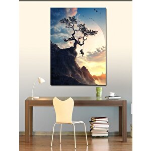 Kanvas Tablo Uçurumdaki Salıncak 100x140 cm