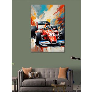 Kanvas Tablo Formula 1 Adet Retro 70x100 cm