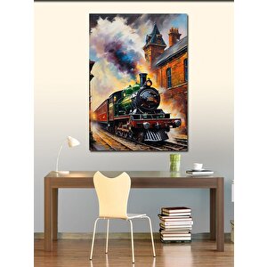 Kanvas Tablo Buharlı Tren 50x70 cm