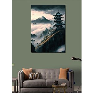 Kanvas Tablo Zirvedeki Japon Evi 50x70 cm