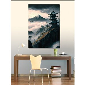 Kanvas Tablo Zirvedeki Japon Evi 70x100 cm