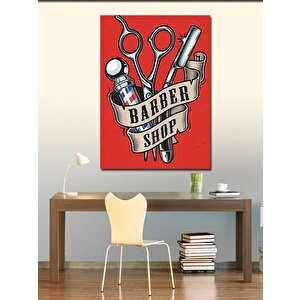 Kanvas Tablo Berber Dükkanı İçin 50x70 cm