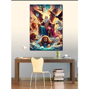 Kanvas Tablo Yunan Mitolojisi Zeus 100x140 cm