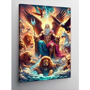 Kanvas Tablo Yunan Mitolojisi Zeus 50x70 cm