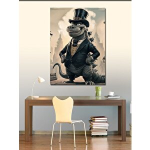 Kanvas Tablo Smokinli Patron T-rex 70x100 cm