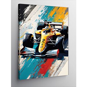 Kanvas Tablo Retro Formula 1 100x140 cm