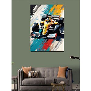 Kanvas Tablo Retro Formula 1 100x140 cm