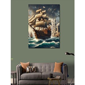 Kanvas Tablo Osmanlı Donanması Kadırga 50x70 cm