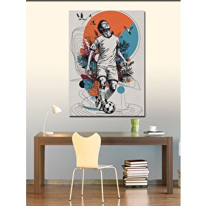Kanvas Tablo Futbolcu Futbol Temalı 100x140 cm