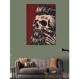 Kanvas Tablo Berber Dükkanı Temalı 100x140 cm