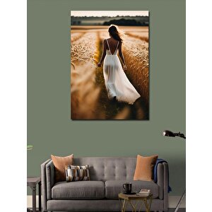 Kanvas Tablo Başak Tarlasındaki Kadın 70x100 cm