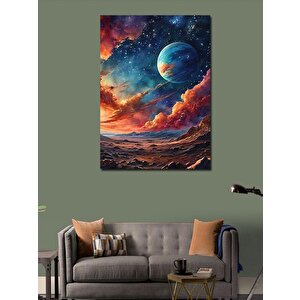 Kanvas Tablo Gezegenler 70x100 cm