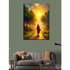 Kanvas Tablo Kırmızı Başlıklı Kız 50x70 cm