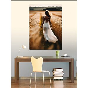 Kanvas Tablo Başak Tarlasındaki Kadın 50x70 cm
