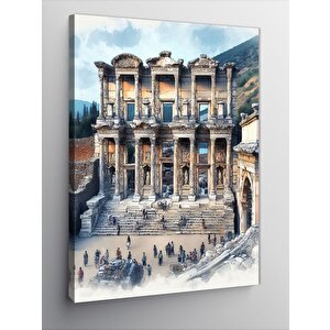 Kanvas Tablo Efes Celsus Kütüphanesi 100x140 cm