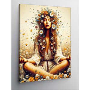 Kanvas Tablo Yoga Yapan Kadın 100x140 cm
