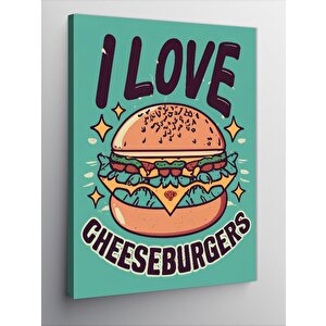 Kanvas Tablo Çizburger Sevgisi