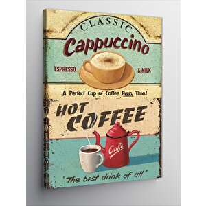 Kanvas Tablo Sıcak Kahve Cappuccino 50x70 cm