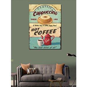 Kanvas Tablo Sıcak Kahve Cappuccino 50x70 cm