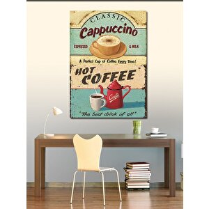 Kanvas Tablo Sıcak Kahve Cappuccino 50x70 cm